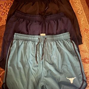 SHEIN Men's Athletic Shorts - Black, Navy, Teal